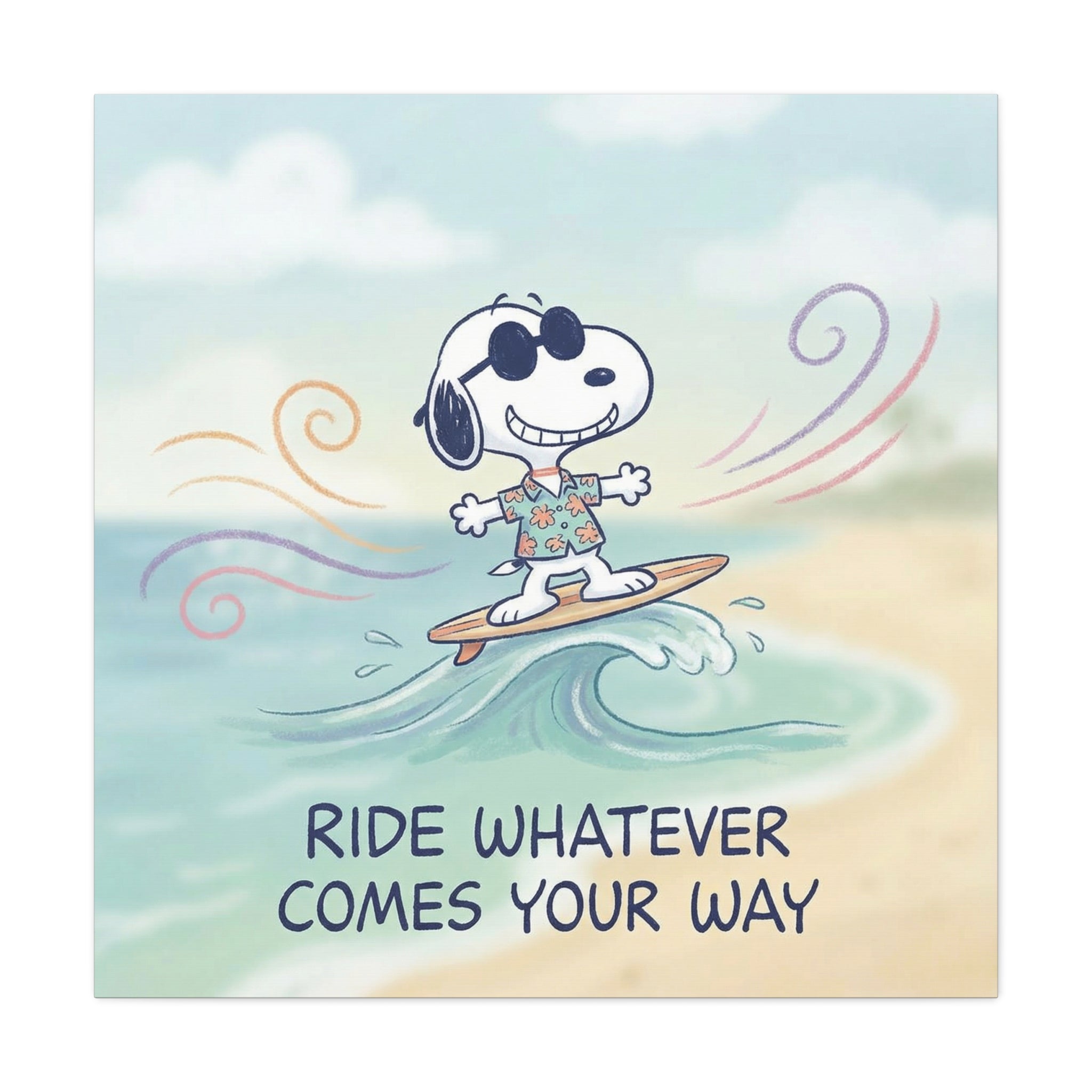 Ride Whatever Comes Canvas