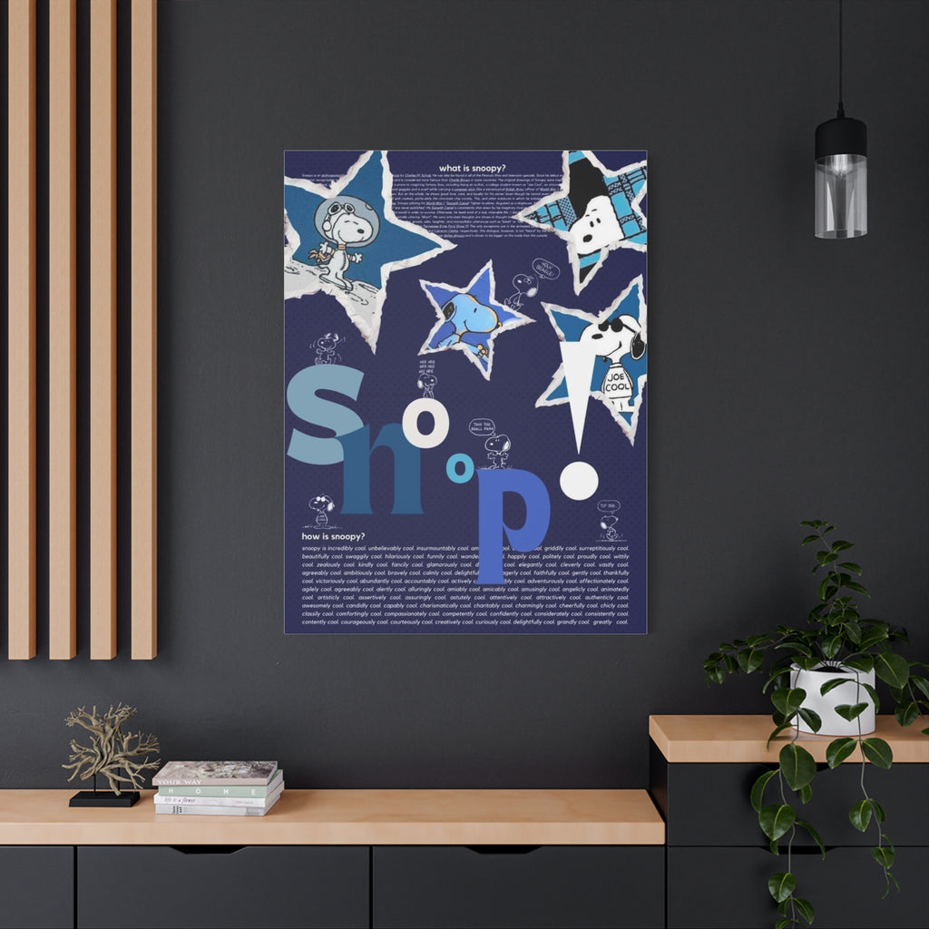 Snoopy Star Collage Canvas