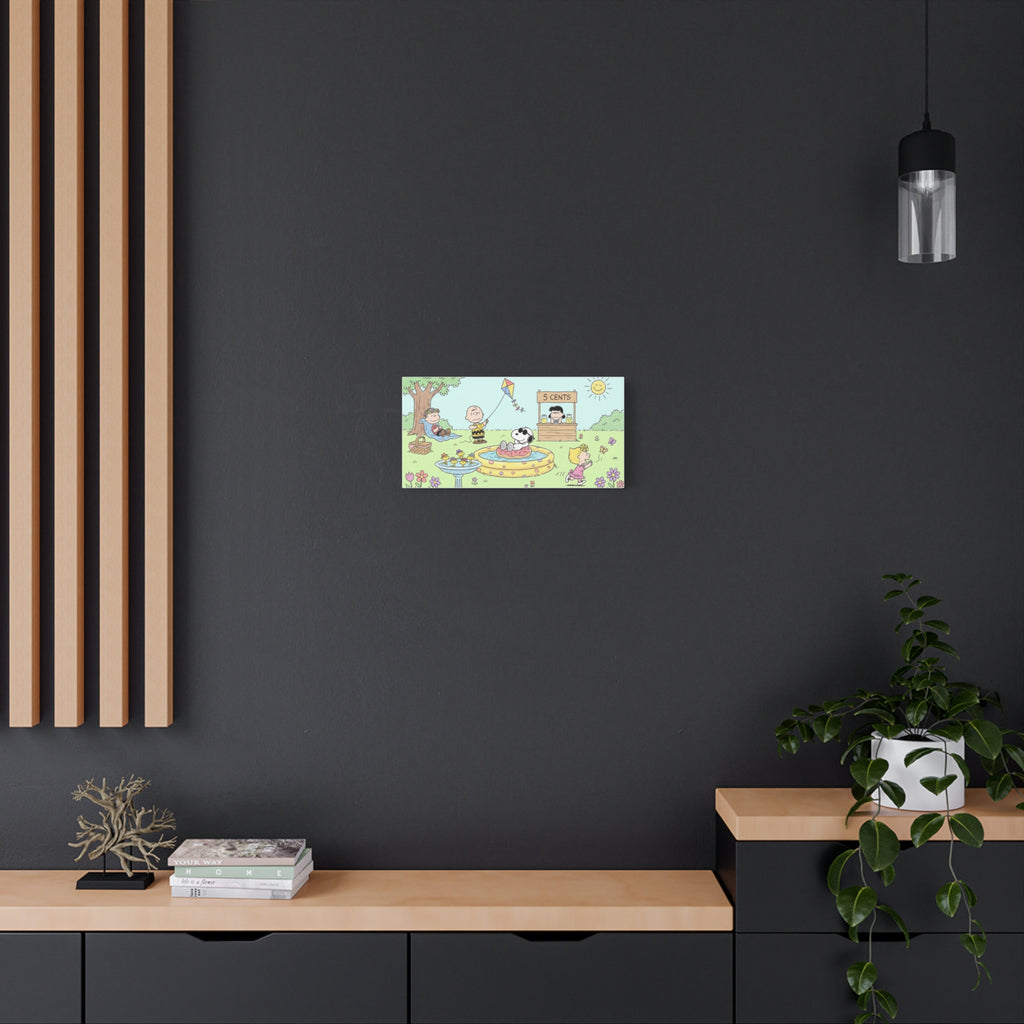 Peanuts Summer Yard Canvas