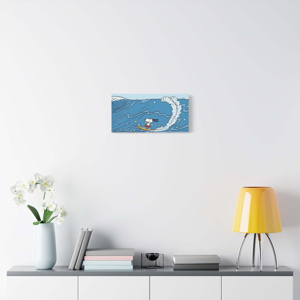 Surfing Snoopy Canvas