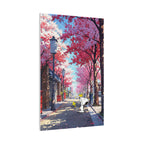 Snoopy Cherry Blossom Street Canvas