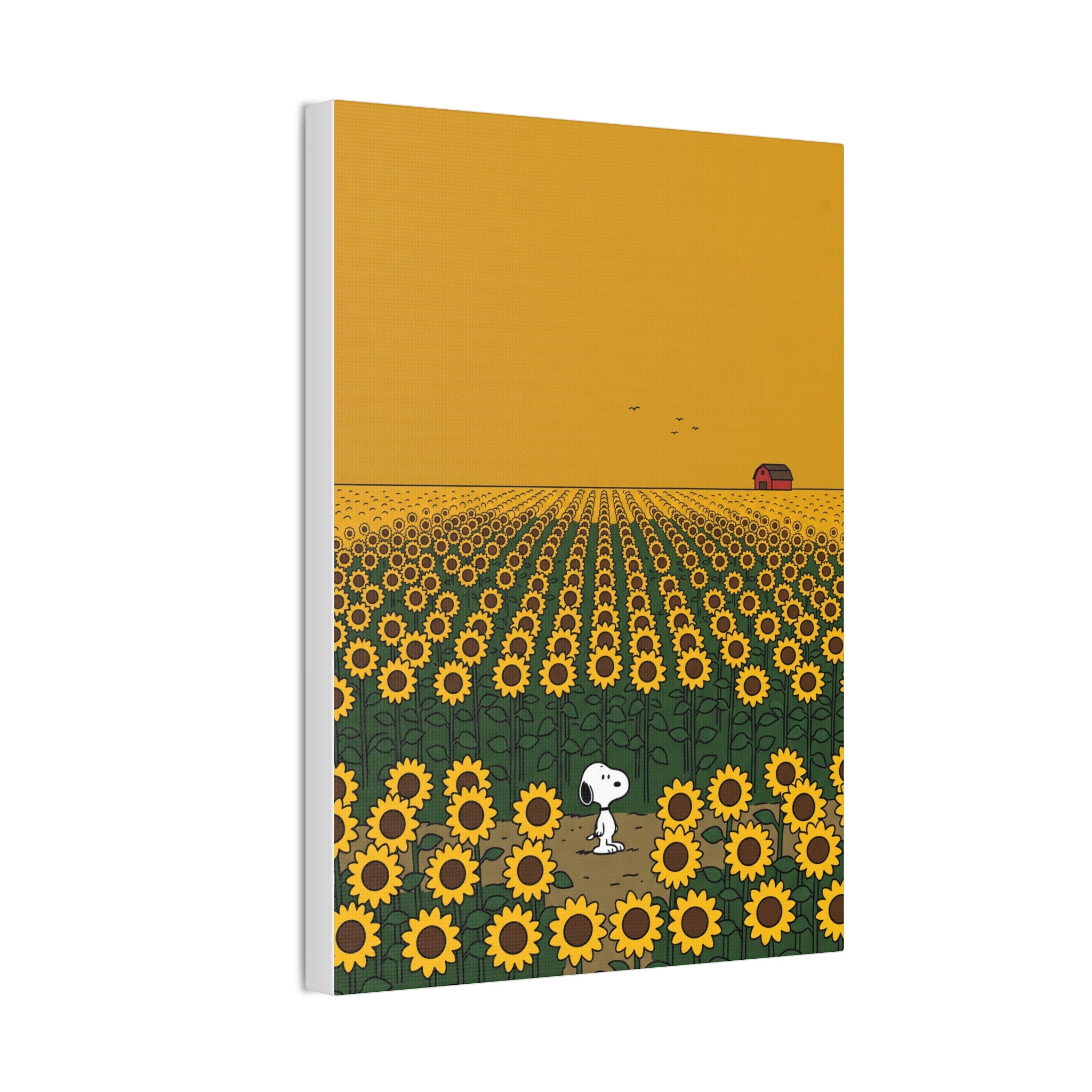 Snoopy in Sunflower Field Canvas