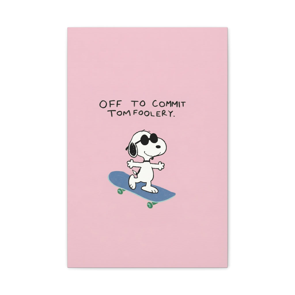 Snoopy Cartoon Poster Canvas