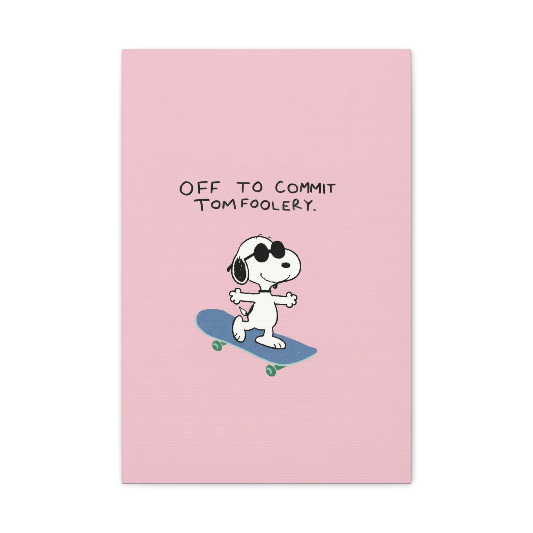 Snoopy Cartoon Poster Canvas