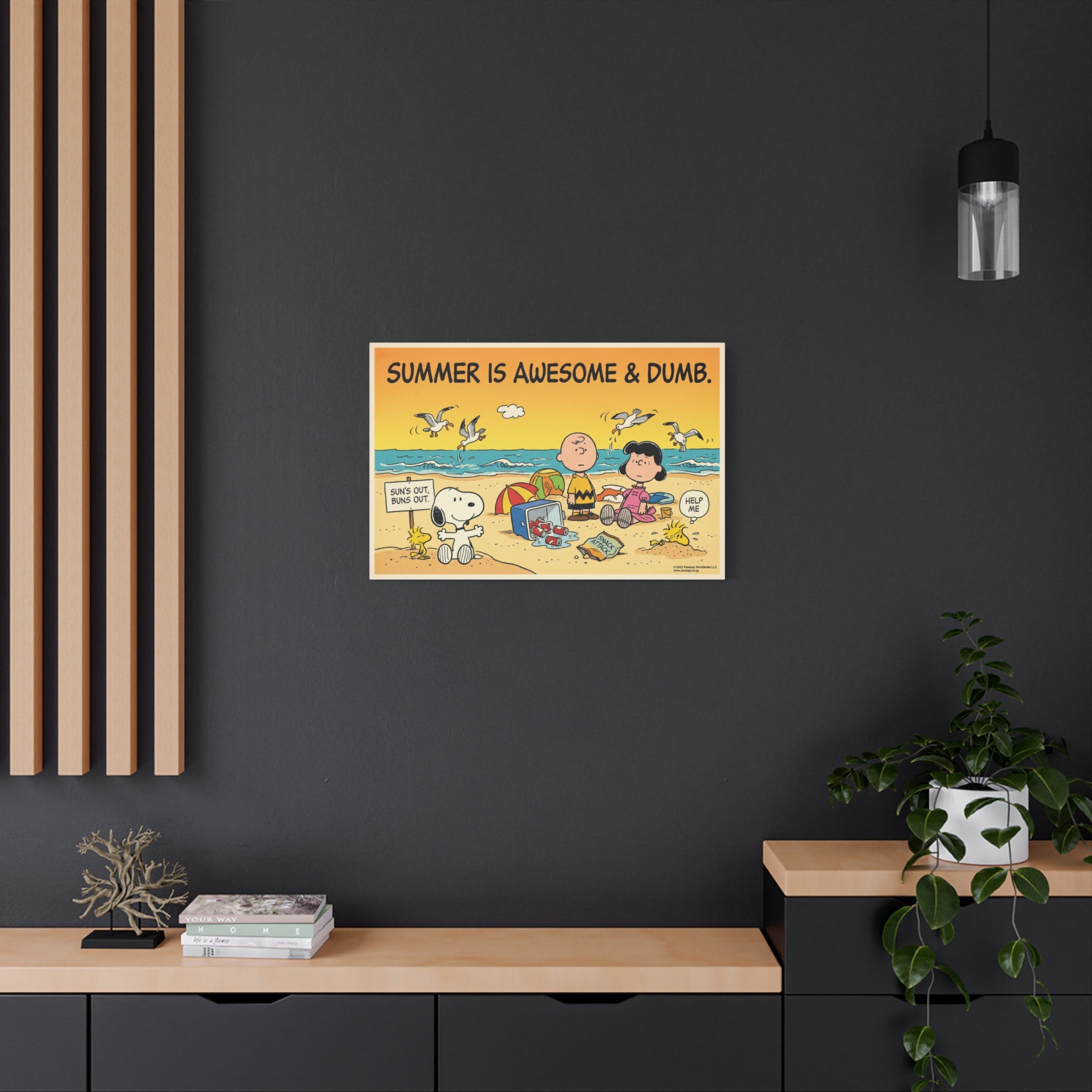 Summer Awesome And Dumb Canvas