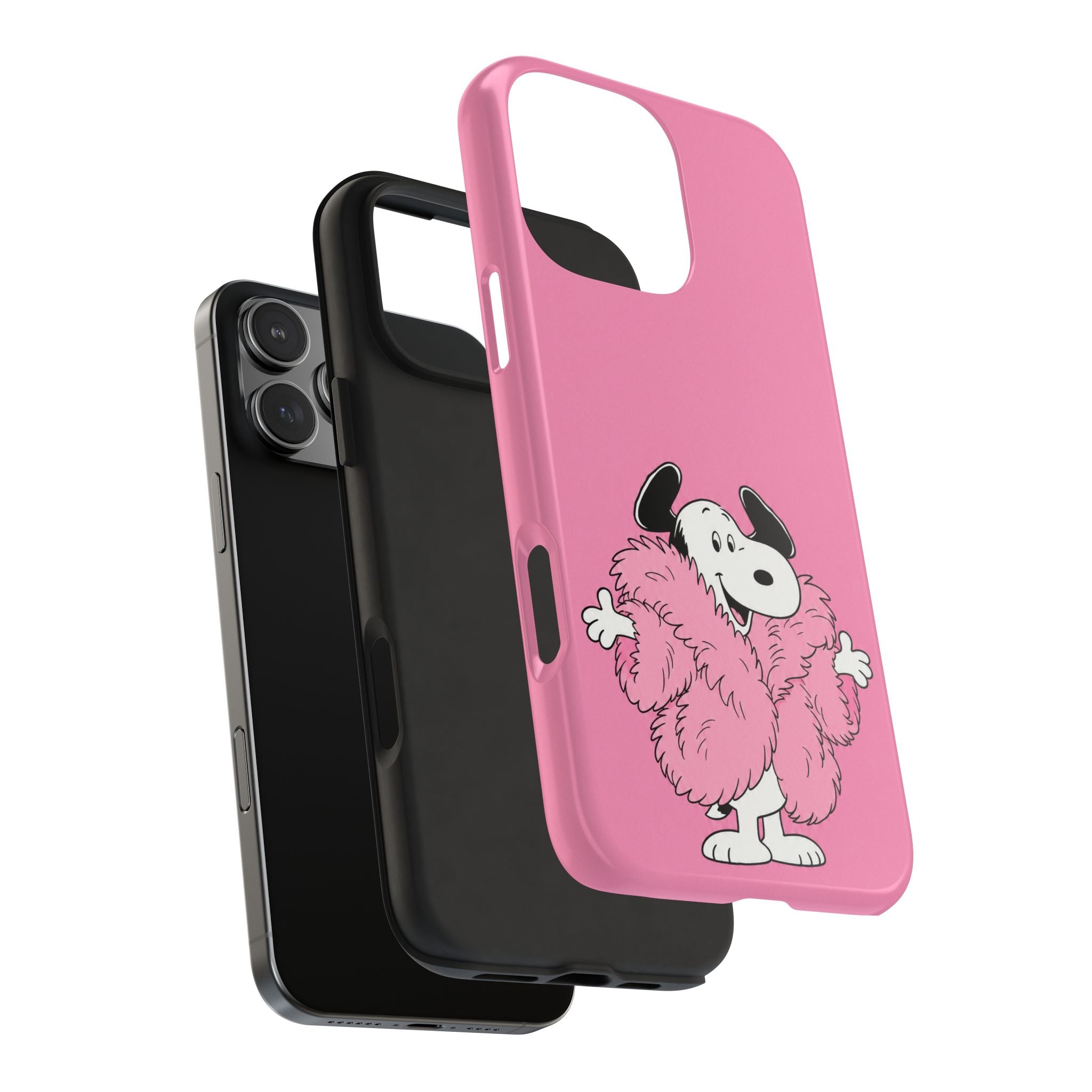 Pink Fuzzy Coat Case