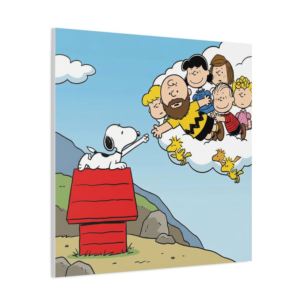Snoopy Painting Reimagined Canvas