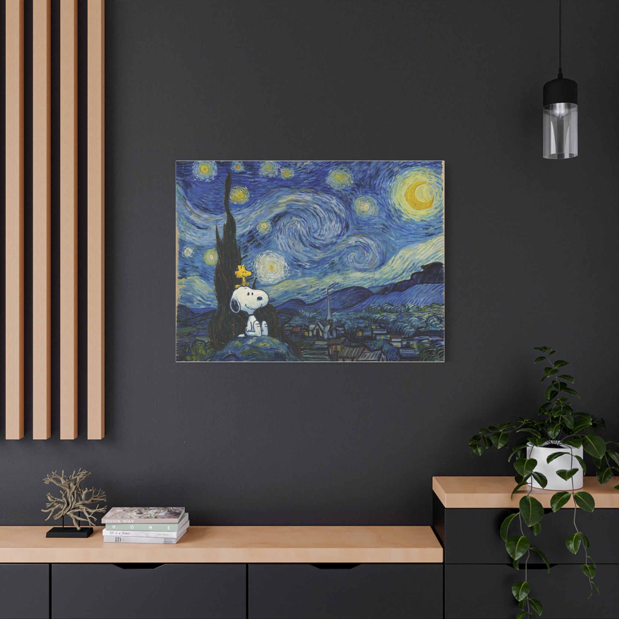 Woodstock Starry Night Canvas