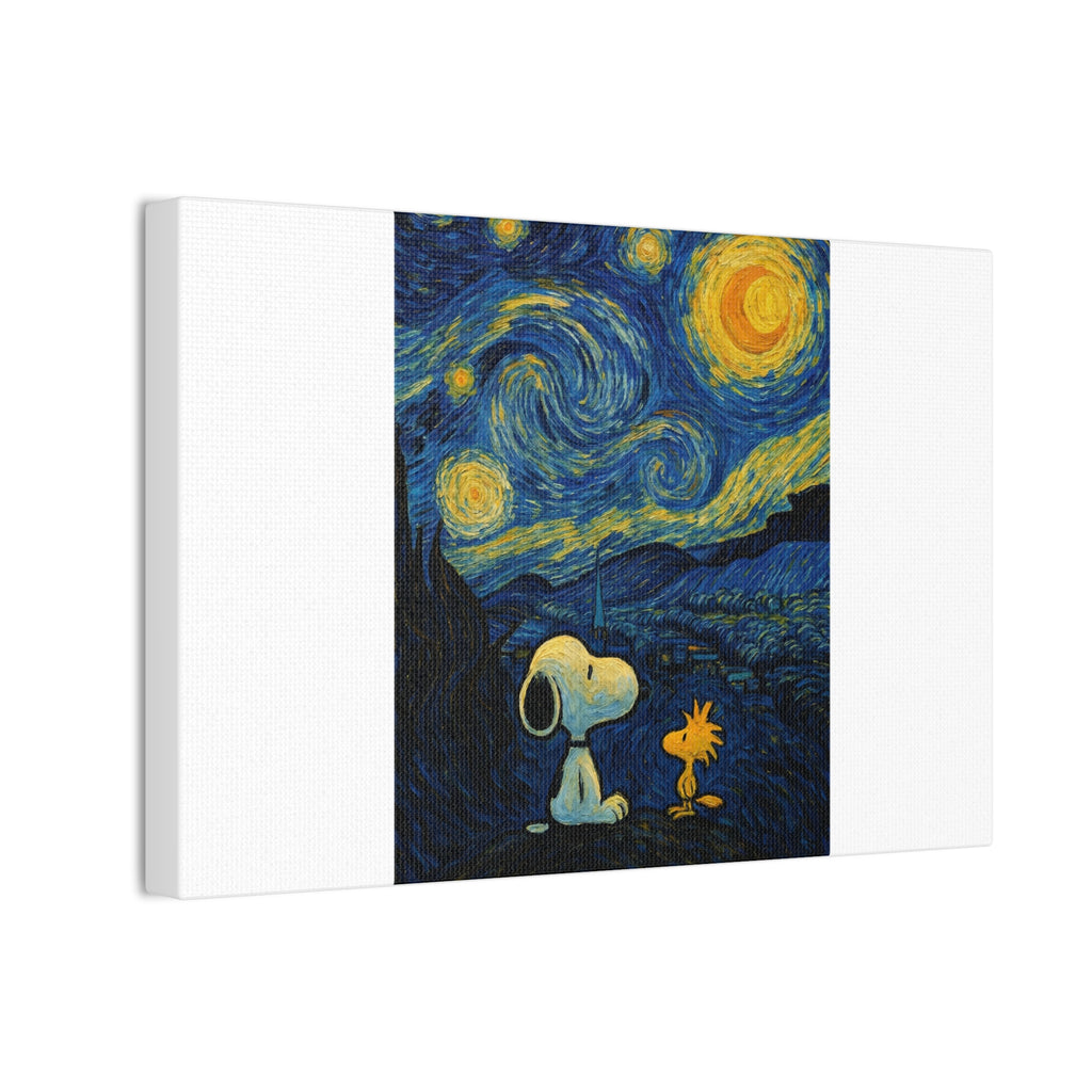 Snoopy Paris Autumn Canvas