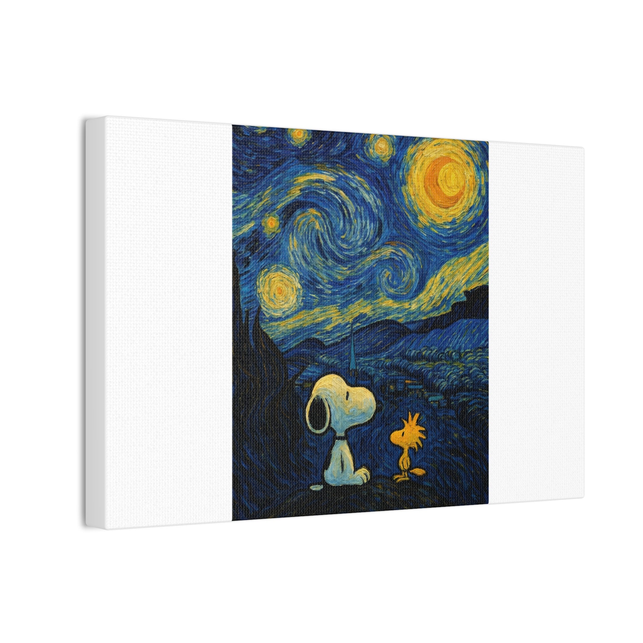 Snoopy Paris Autumn Canvas