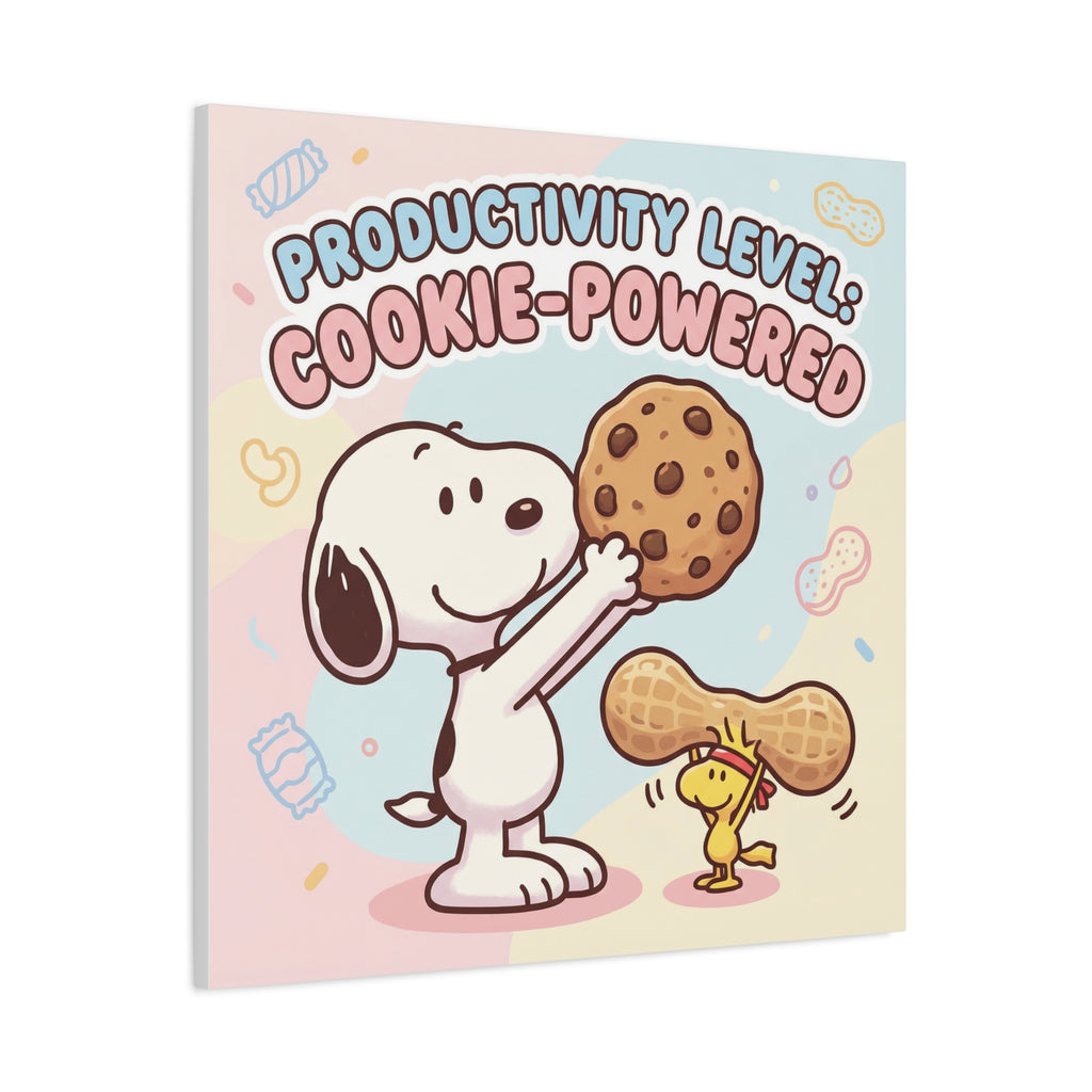 Cookie Powered Snoopy Canvas