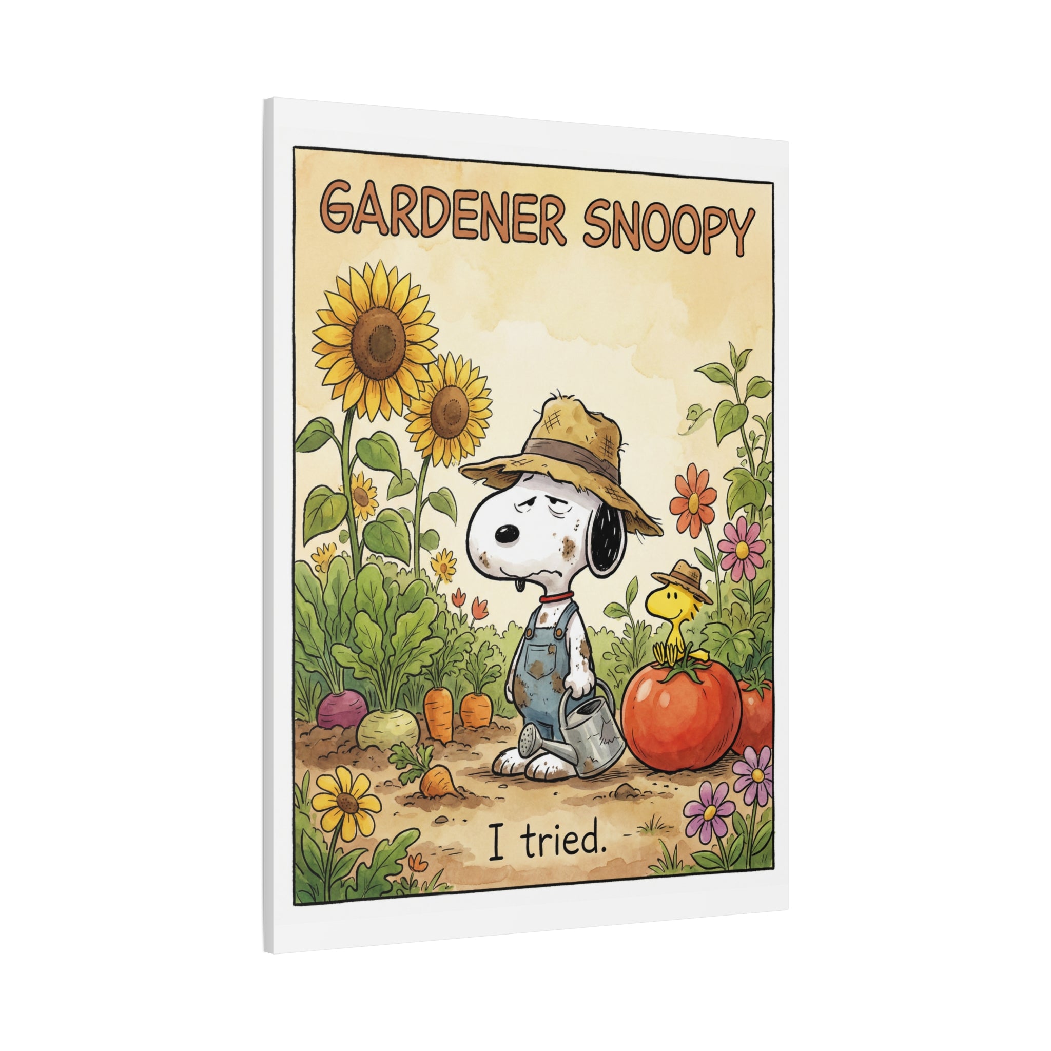 Gardener Snoopy I Tried Canvas