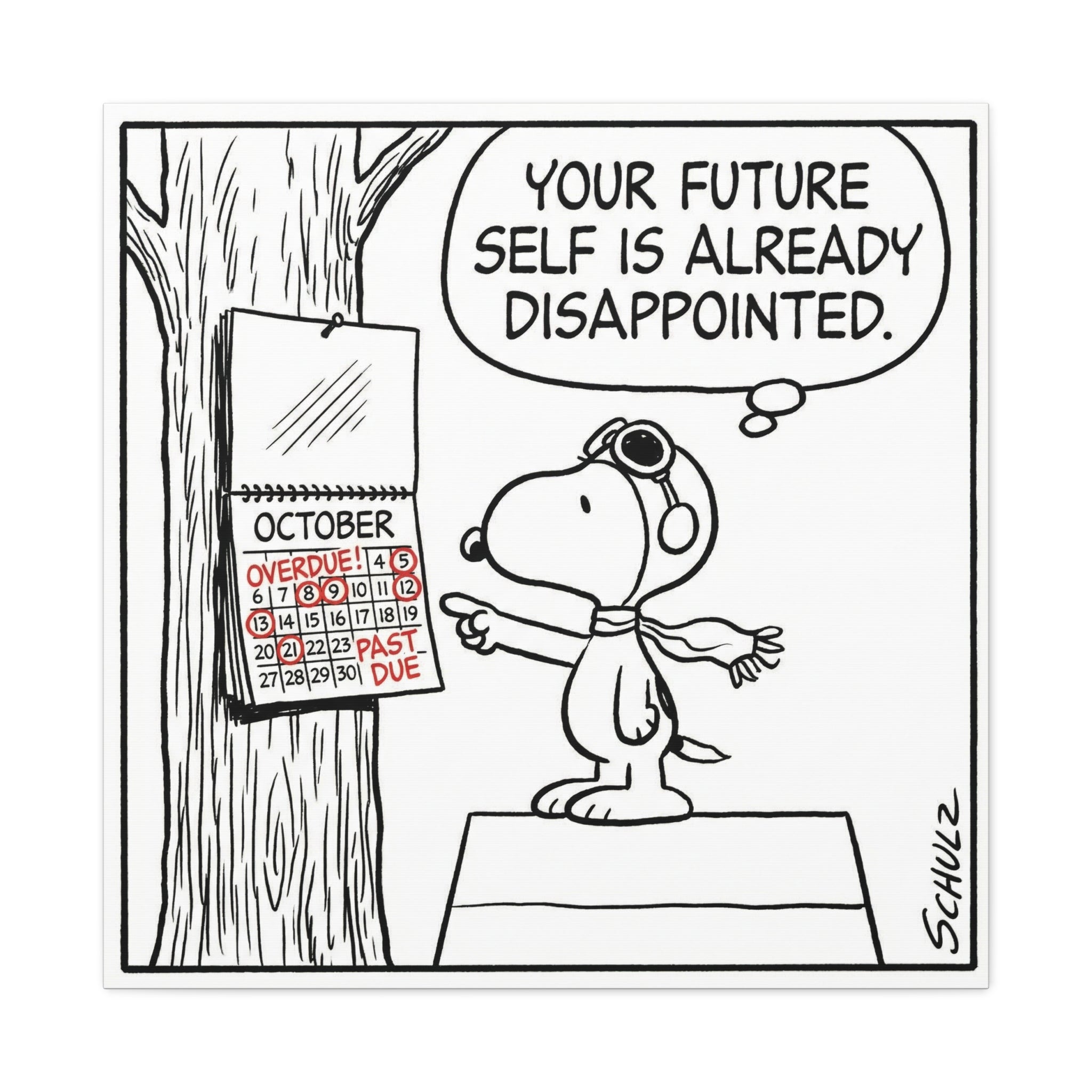 Future Self Disappointed Canvas