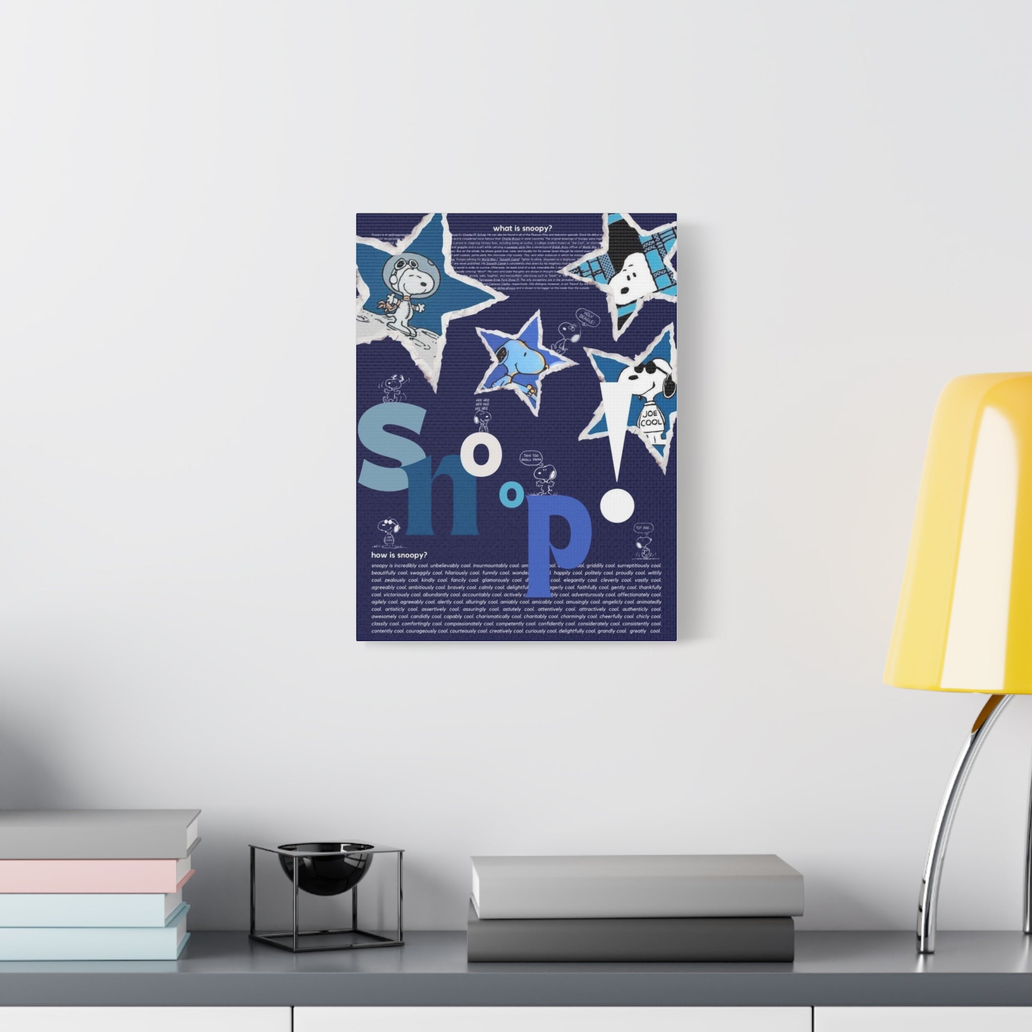 Snoopy Star Collage Canvas