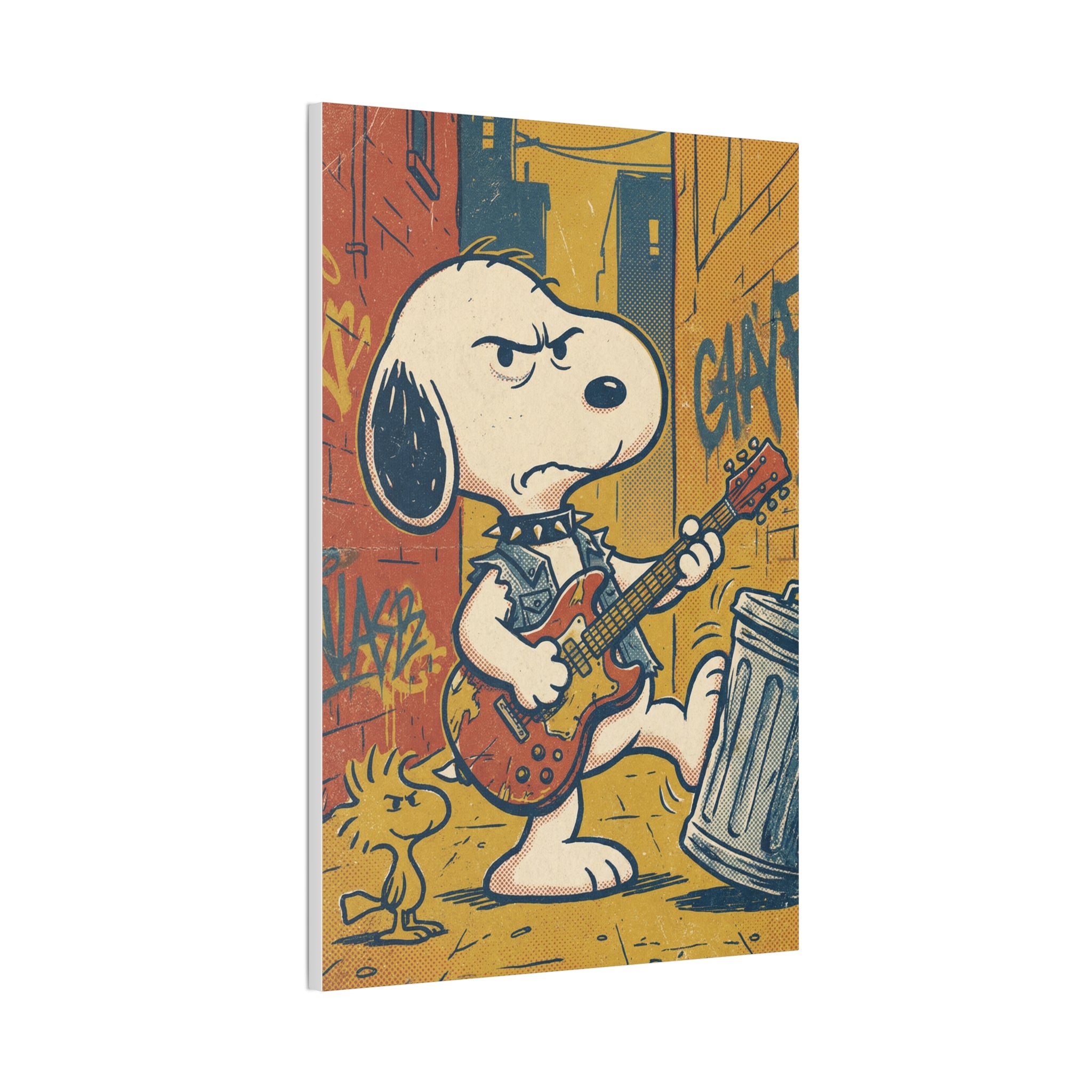 Grunge Rock Snoopy Canvas