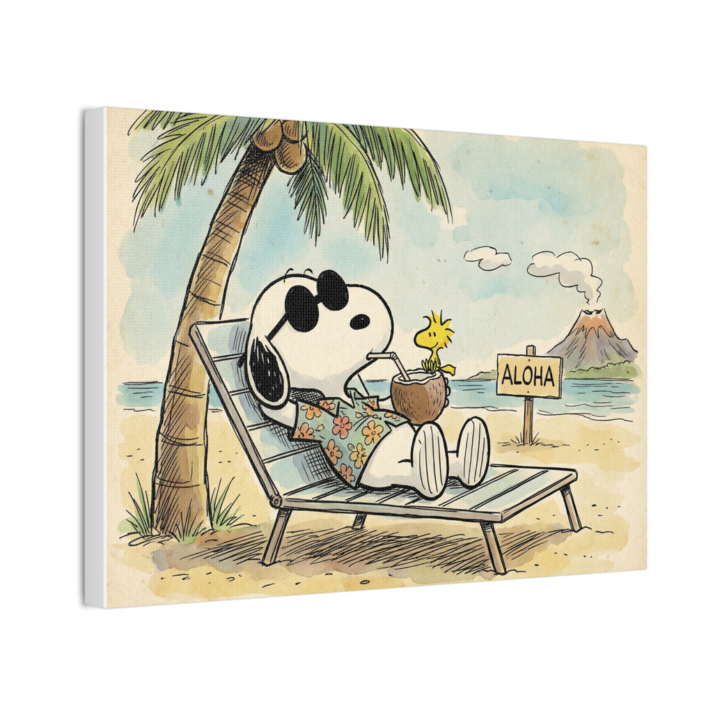 Tropical Aloha Beach Canvas