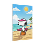 Snoopy Beach Day Canvas