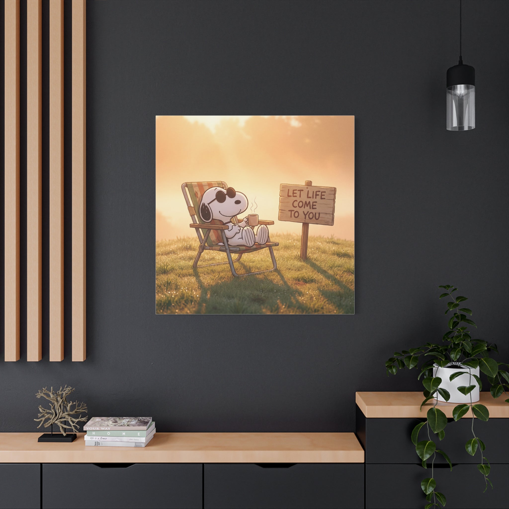 Relaxing Snoopy Canvas