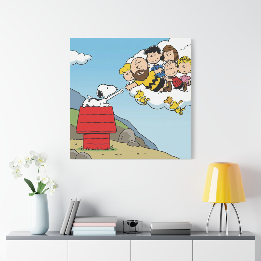 Snoopy Painting Reimagined Canvas
