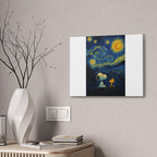 Snoopy Paris Autumn Canvas
