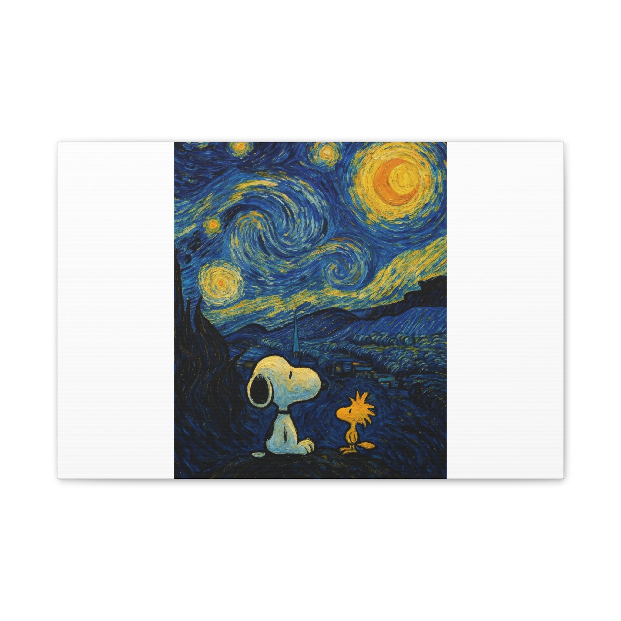 Snoopy Paris Autumn Canvas