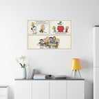 Peanuts Comic Strip Canvas