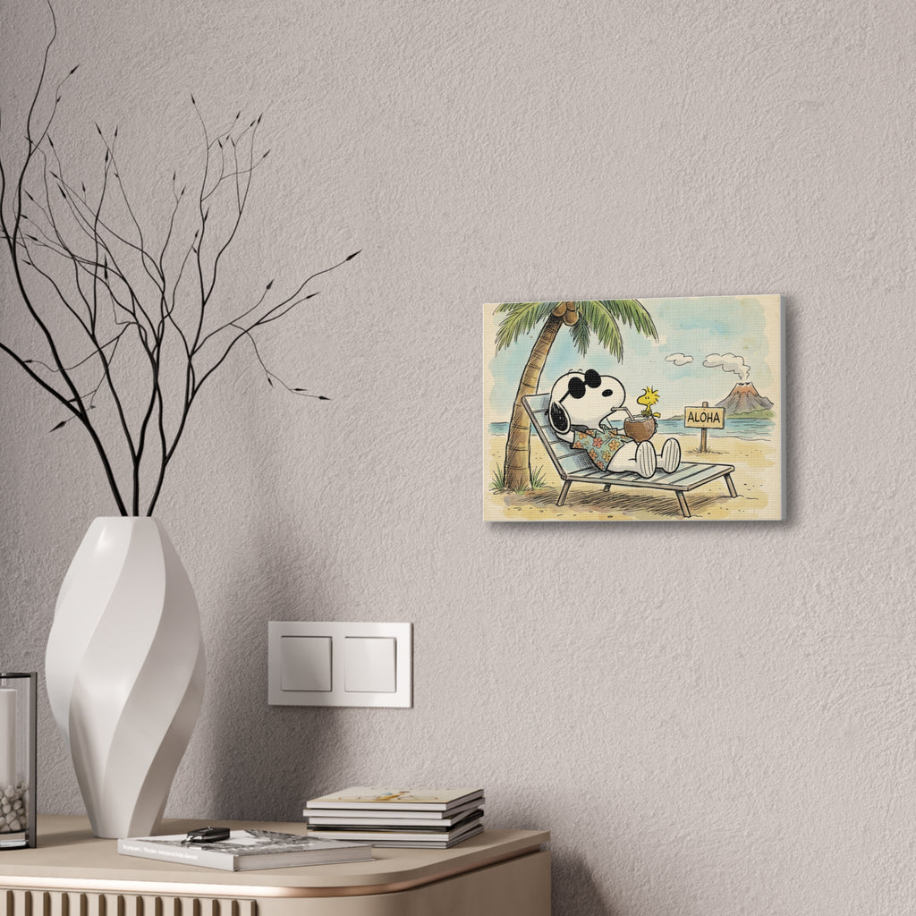 Tropical Aloha Beach Canvas