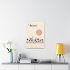 Miami Skyline Sun Canvas