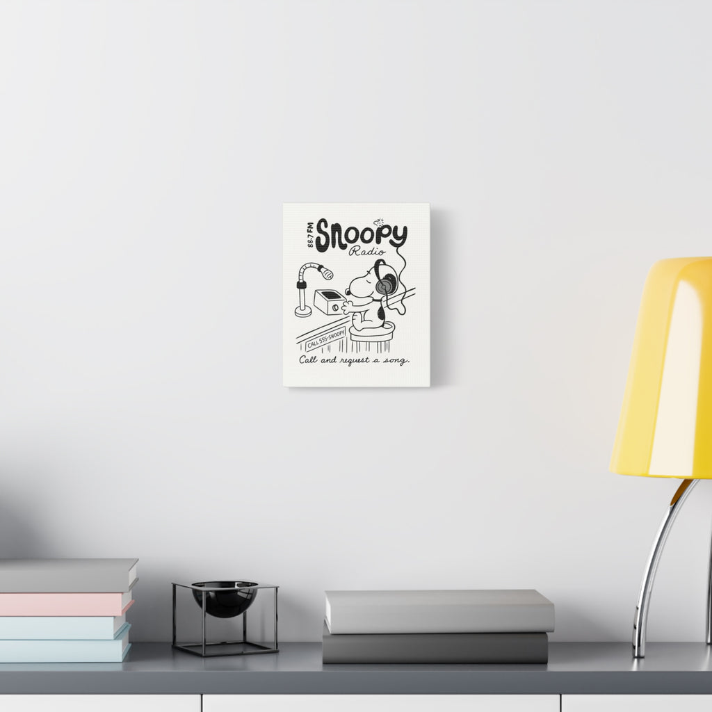Snoopy Radio Canvas