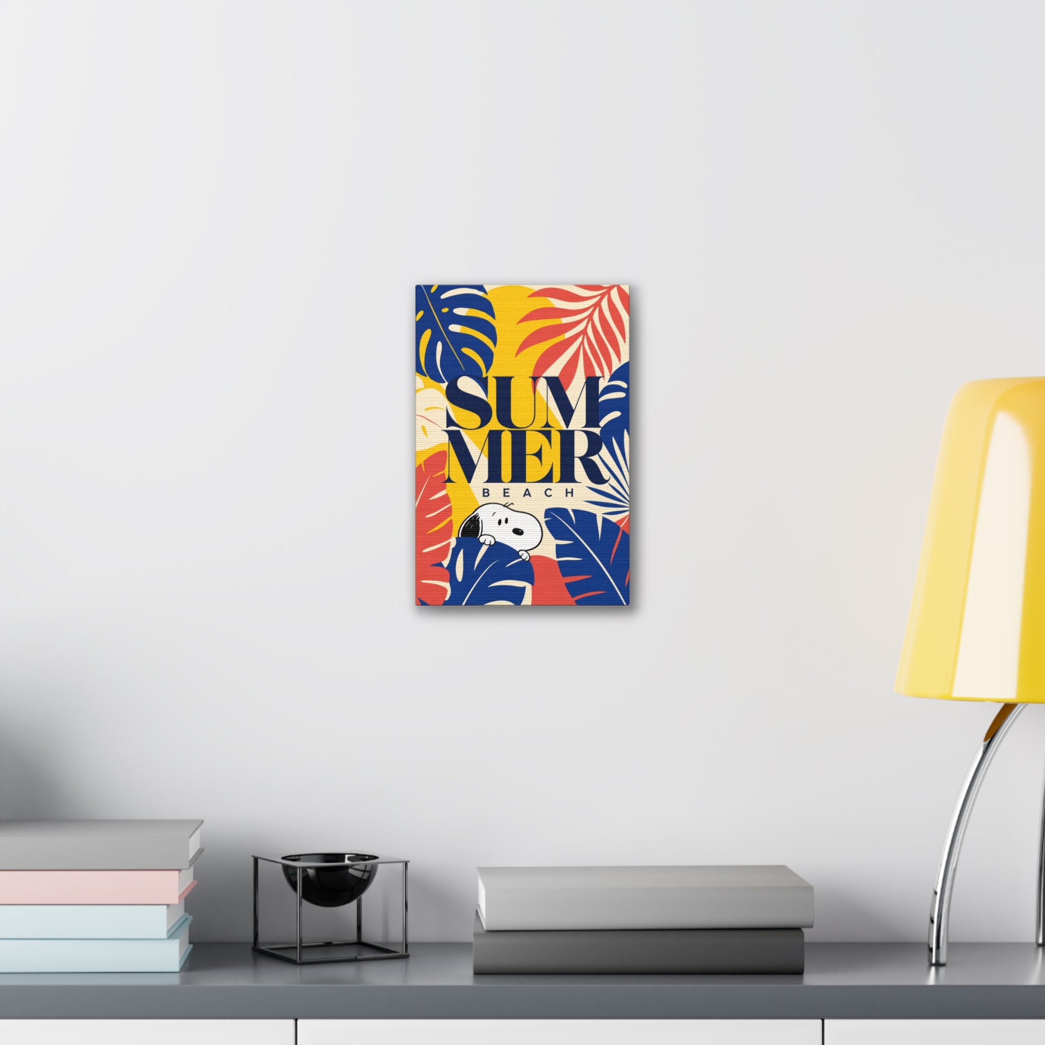 Snoopy Summer Beach Canvas