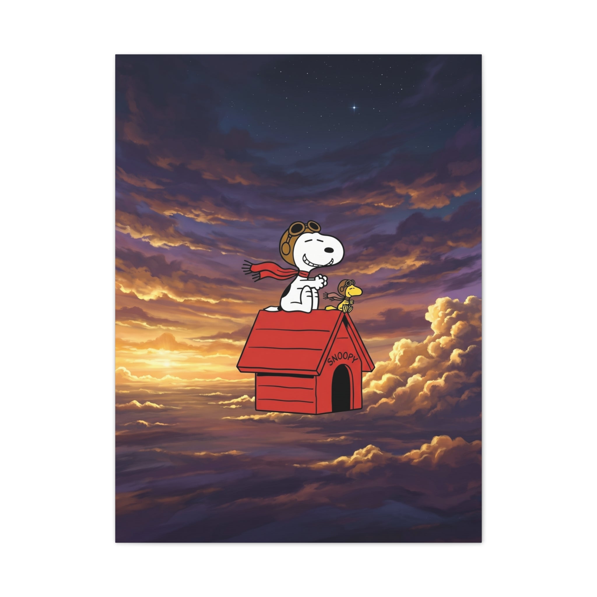 Flying Ace Snoopy Canvas