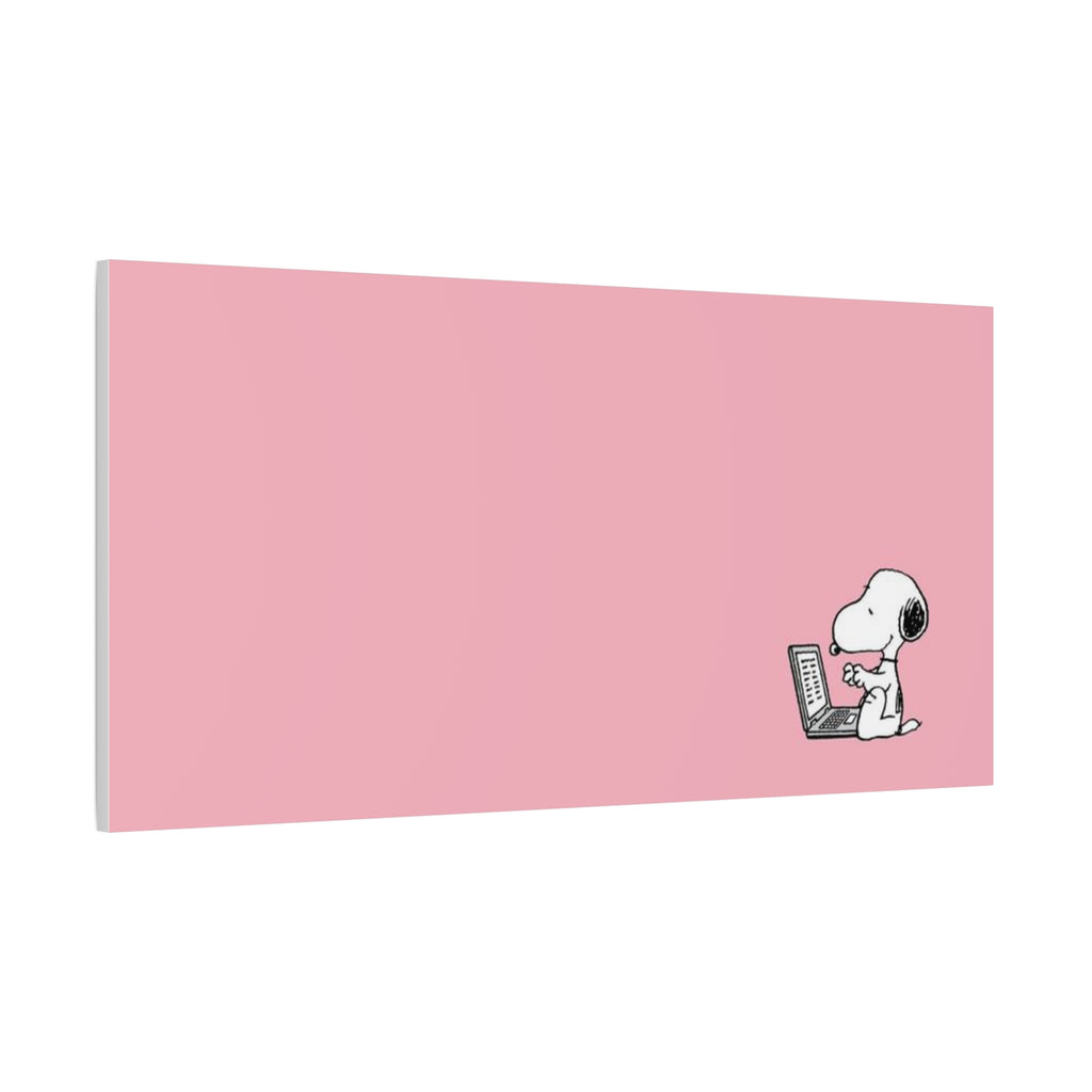 Snoopy on Laptop Canvas