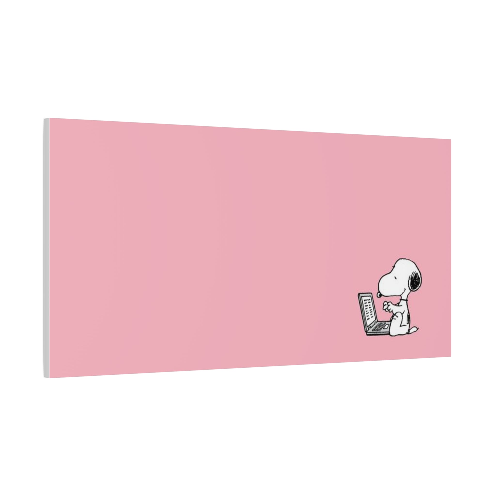 Snoopy on Laptop Canvas