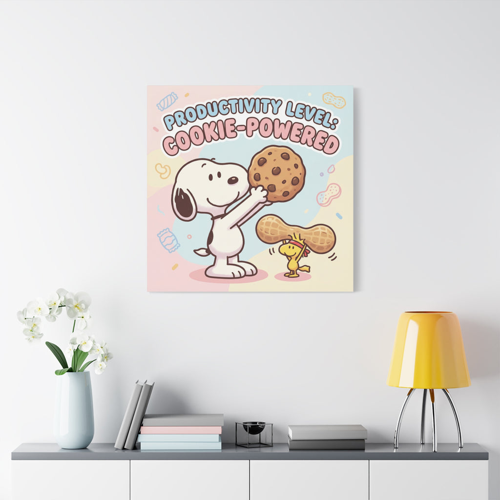 Cookie Powered Snoopy Canvas