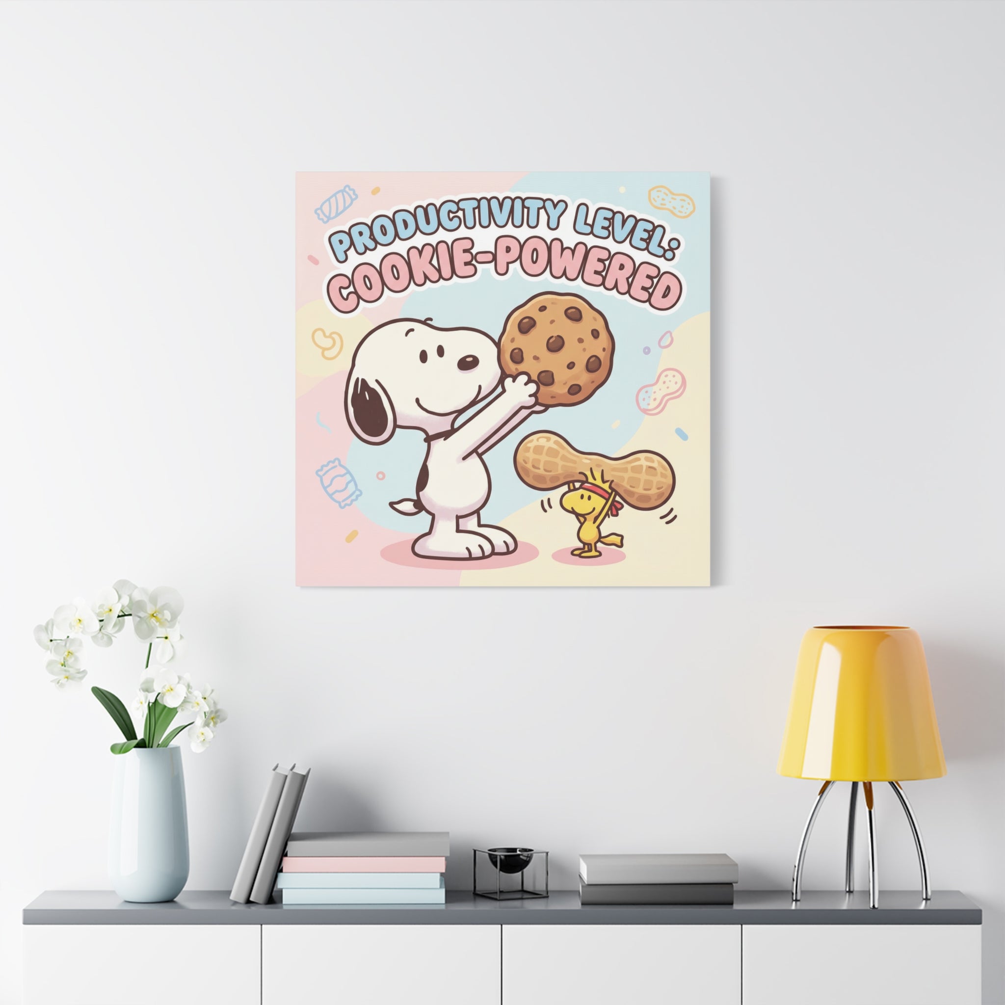 Cookie Powered Snoopy Canvas