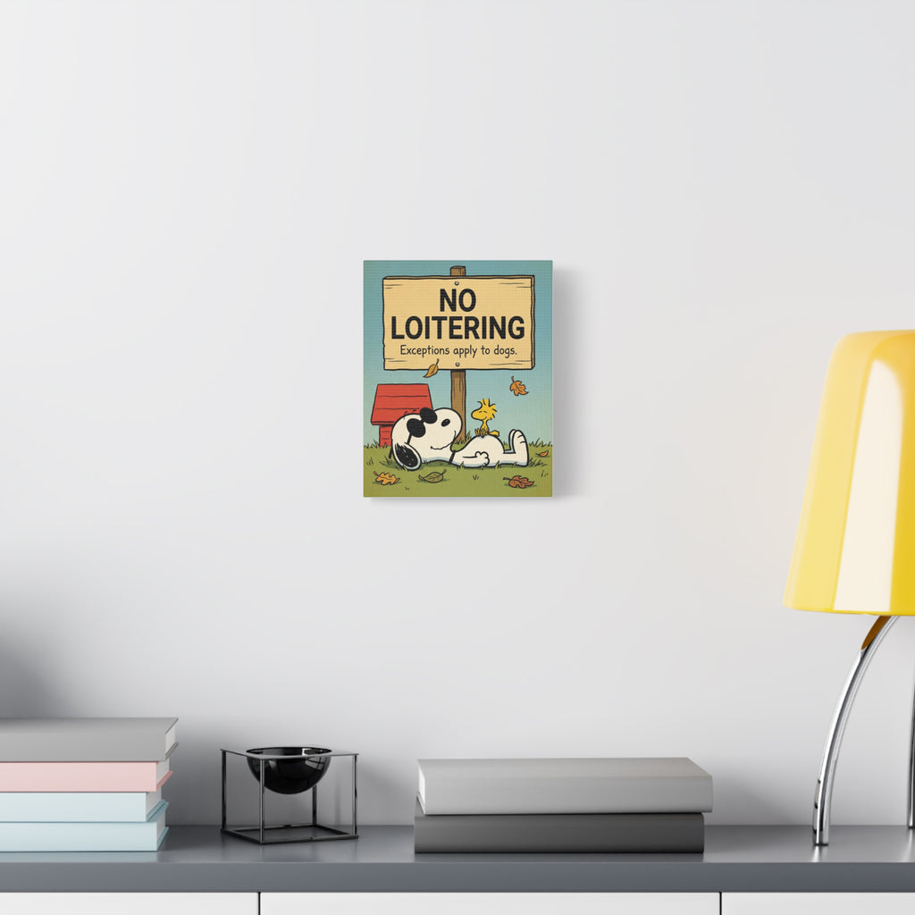 No Loitering Canvas