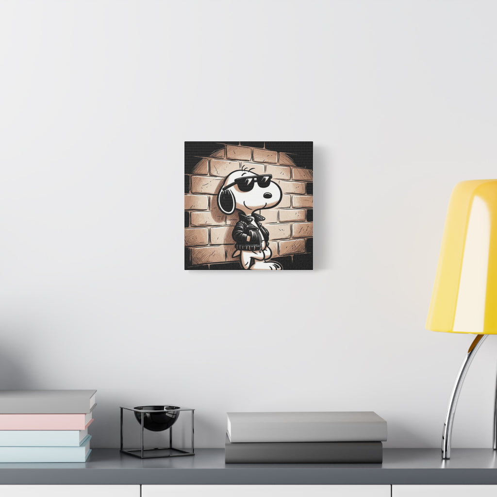 Cool Sunglasses Dog Canvas