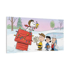 Snoopy Woodstock Holiday Canvas