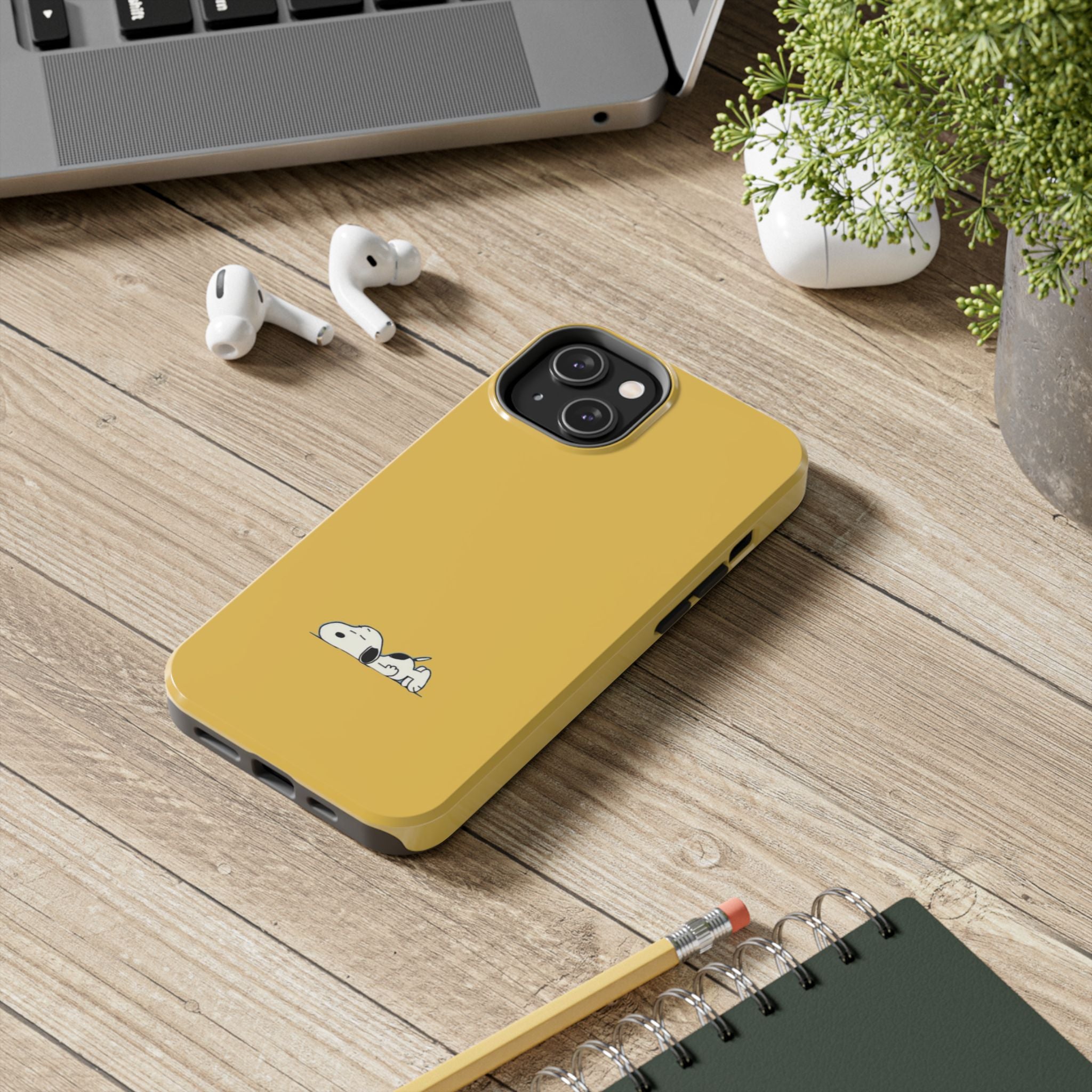 Sleeping Snoopy Yellow Phone Case