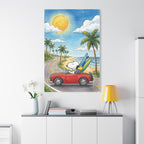 Surf Dog Road Trip Canvas