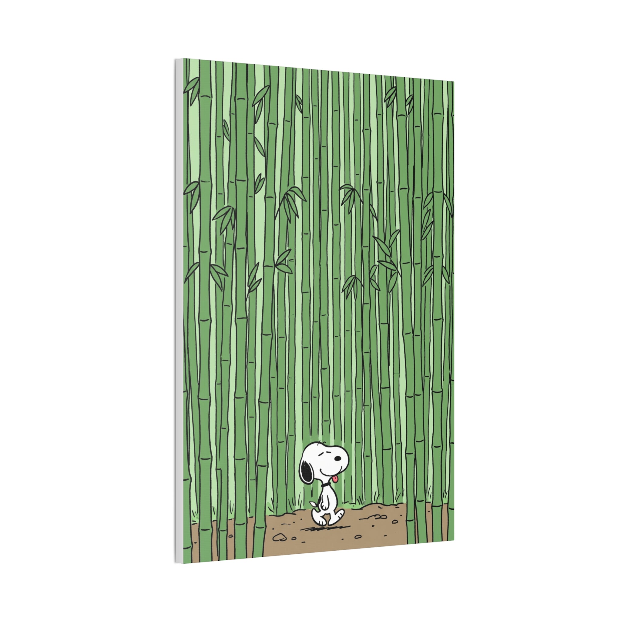 Snoopy in Bamboo Forest Canvas
