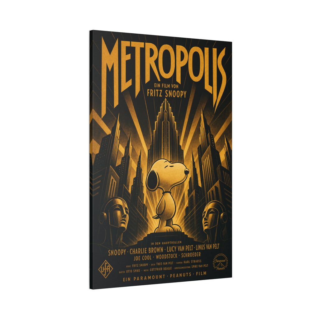 Metropolis Snoopy Canvas