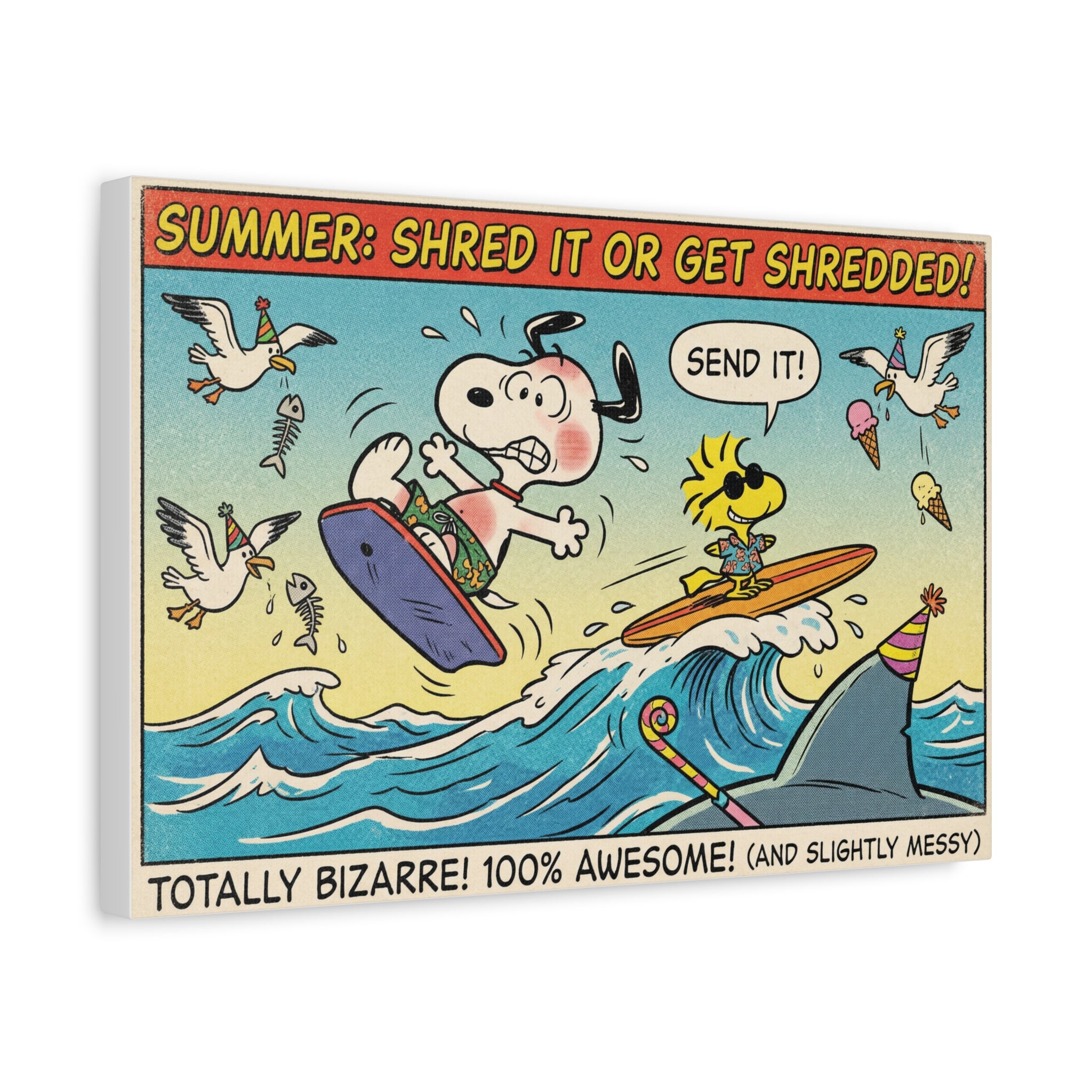 Shred It Surf Canvas