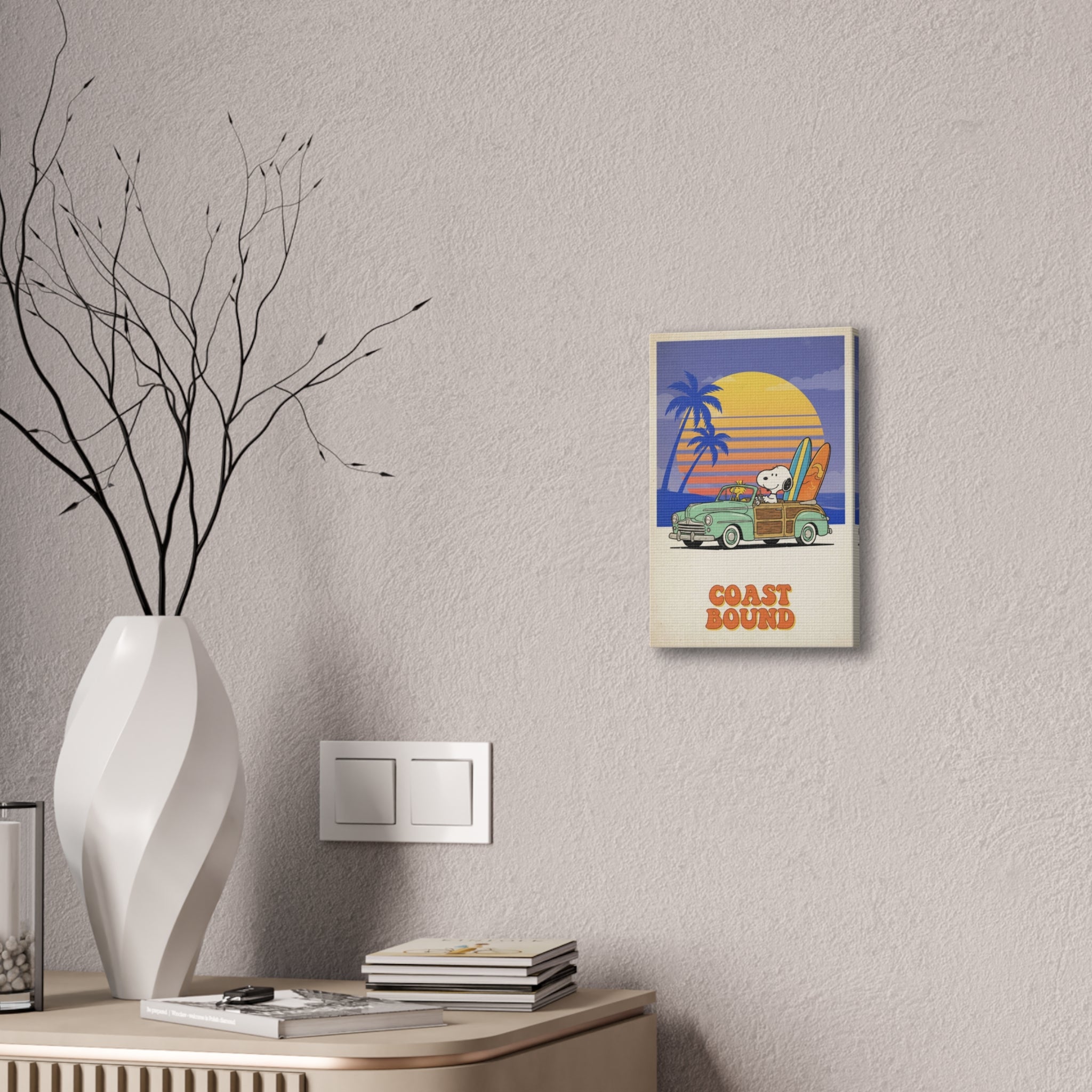 Coast Bound Snoopy Canvas