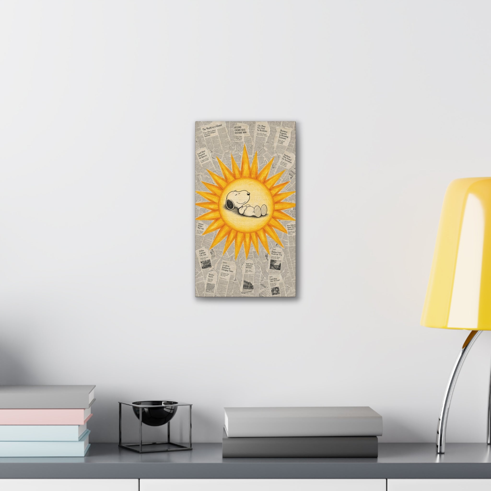 Snoopy Sun Canvas