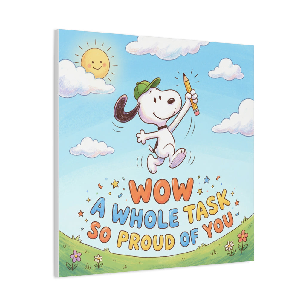 Whole Task Proud Canvas