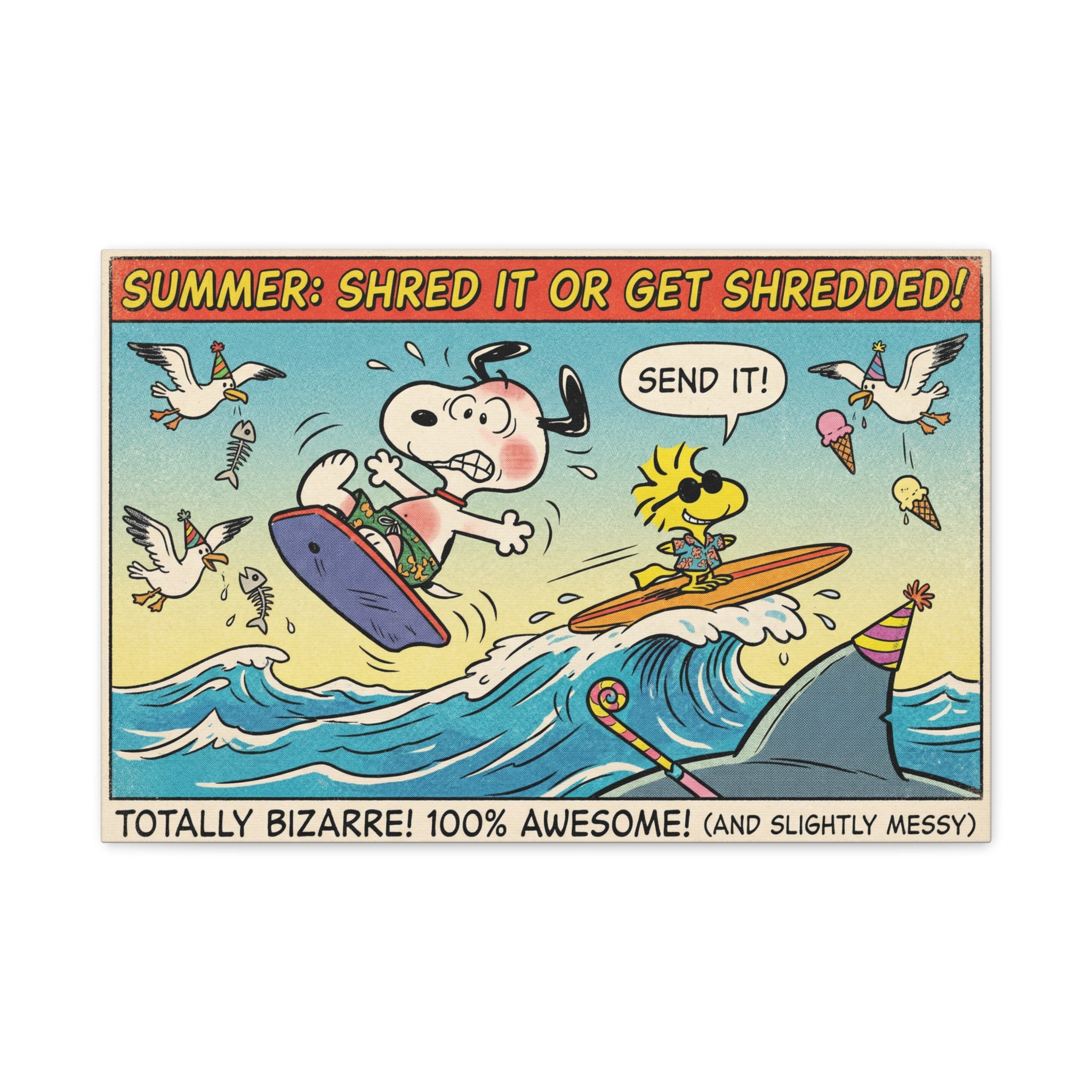 Shred It Surf Canvas