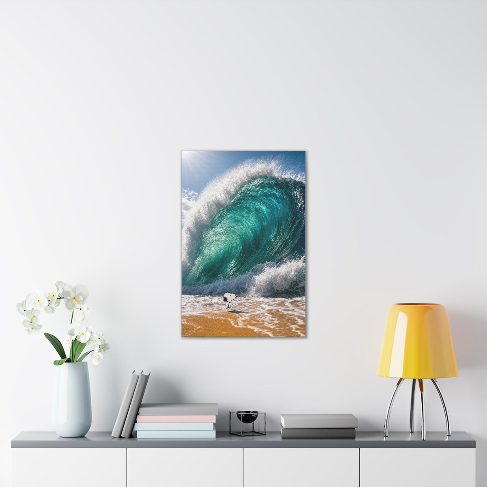 Snoopy Shore Wave Canvas