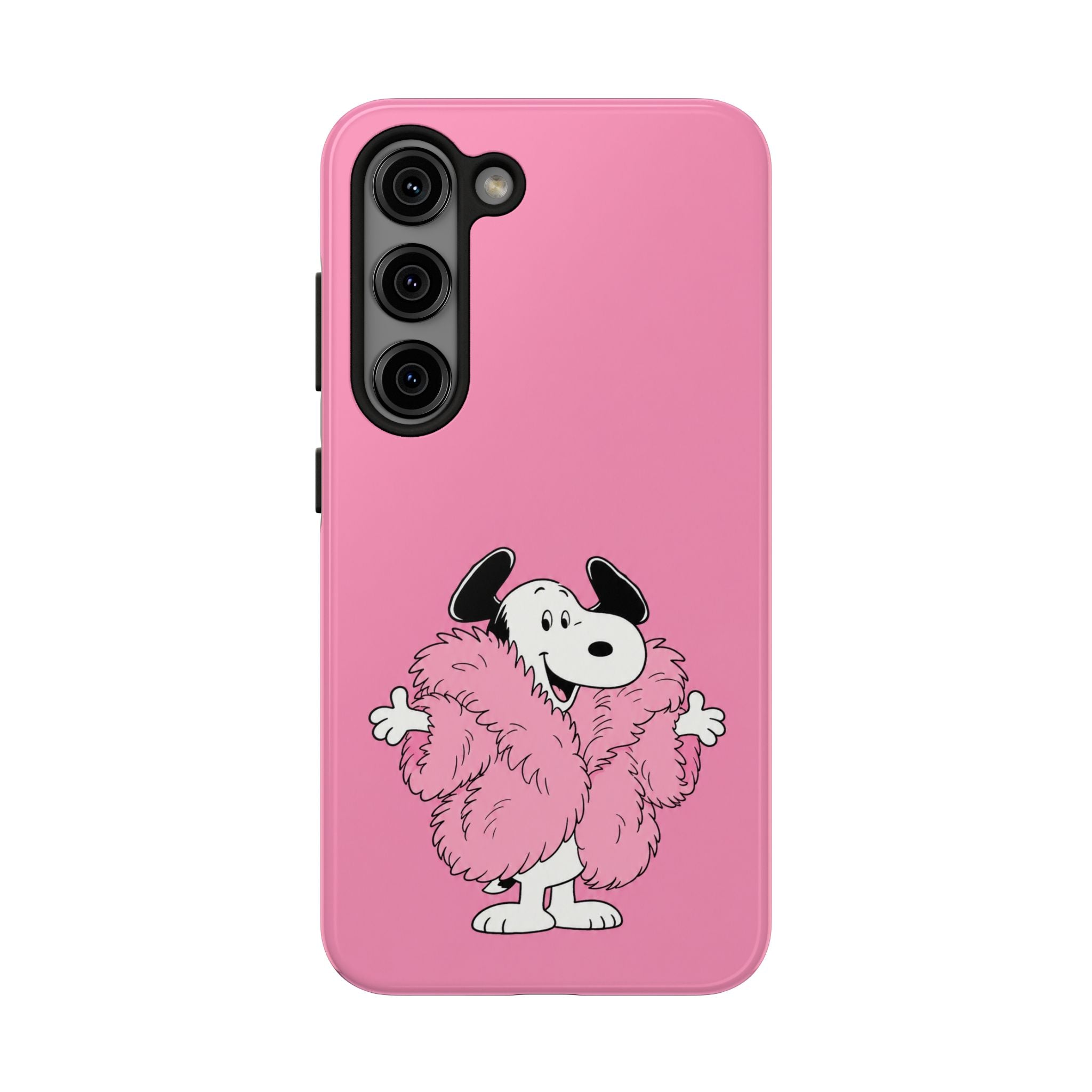 Pink Fuzzy Coat Case