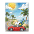 Surf Dog Road Trip Canvas